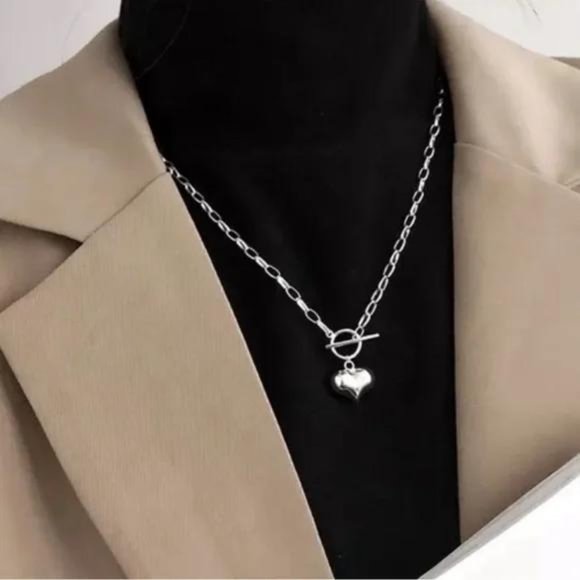 NEW “18” LOVE HEART 925 STERLING SILVER NECKLACE - Picture 6 of 6